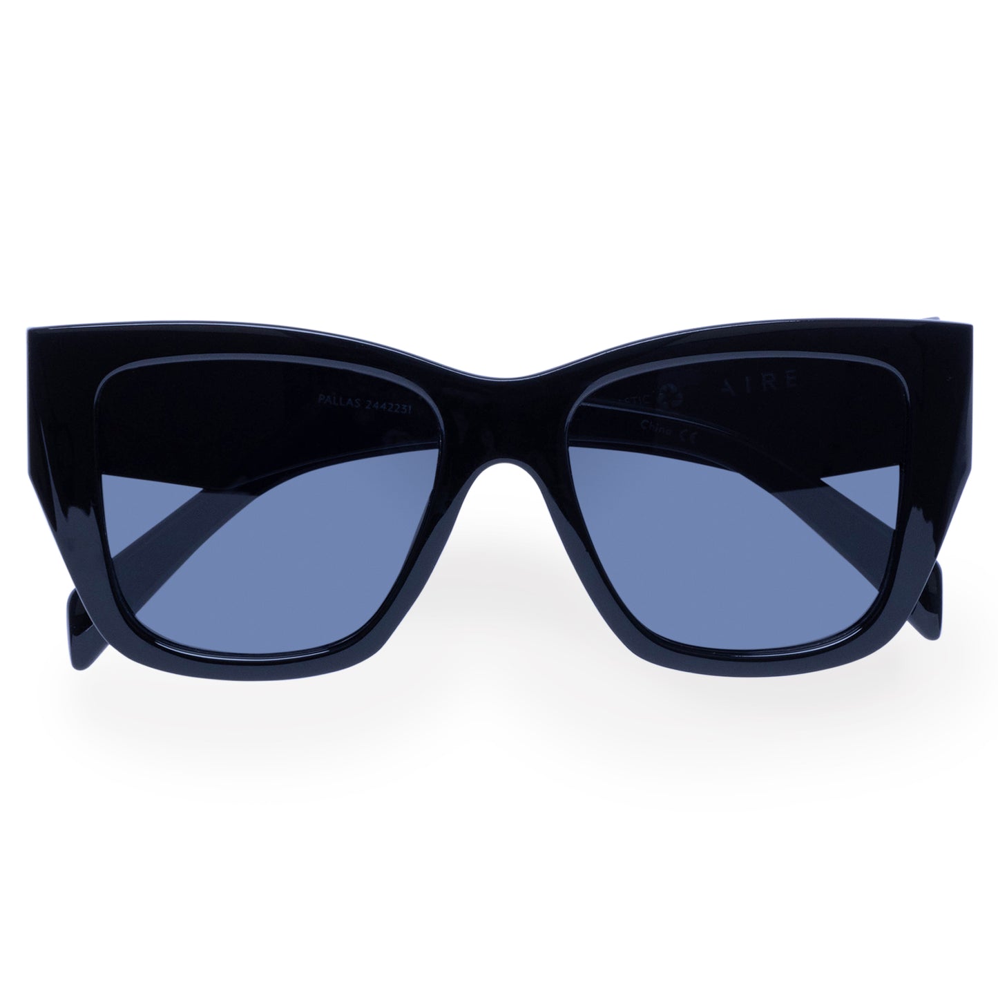 Pallas Black Female Cat-Eye Sunglasses | Aire