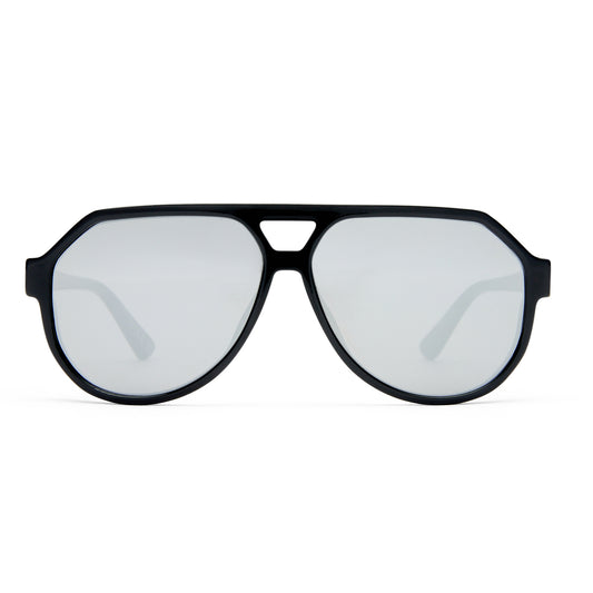 Shameless Black Uni-Sex Aviator Sunglasses | Aire