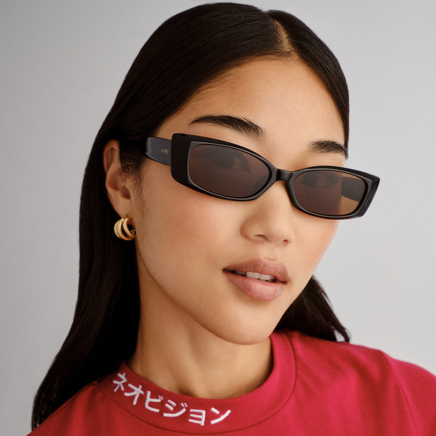 Equinox Black Uni-Sex Cat-Eye Sunglasses | Aire