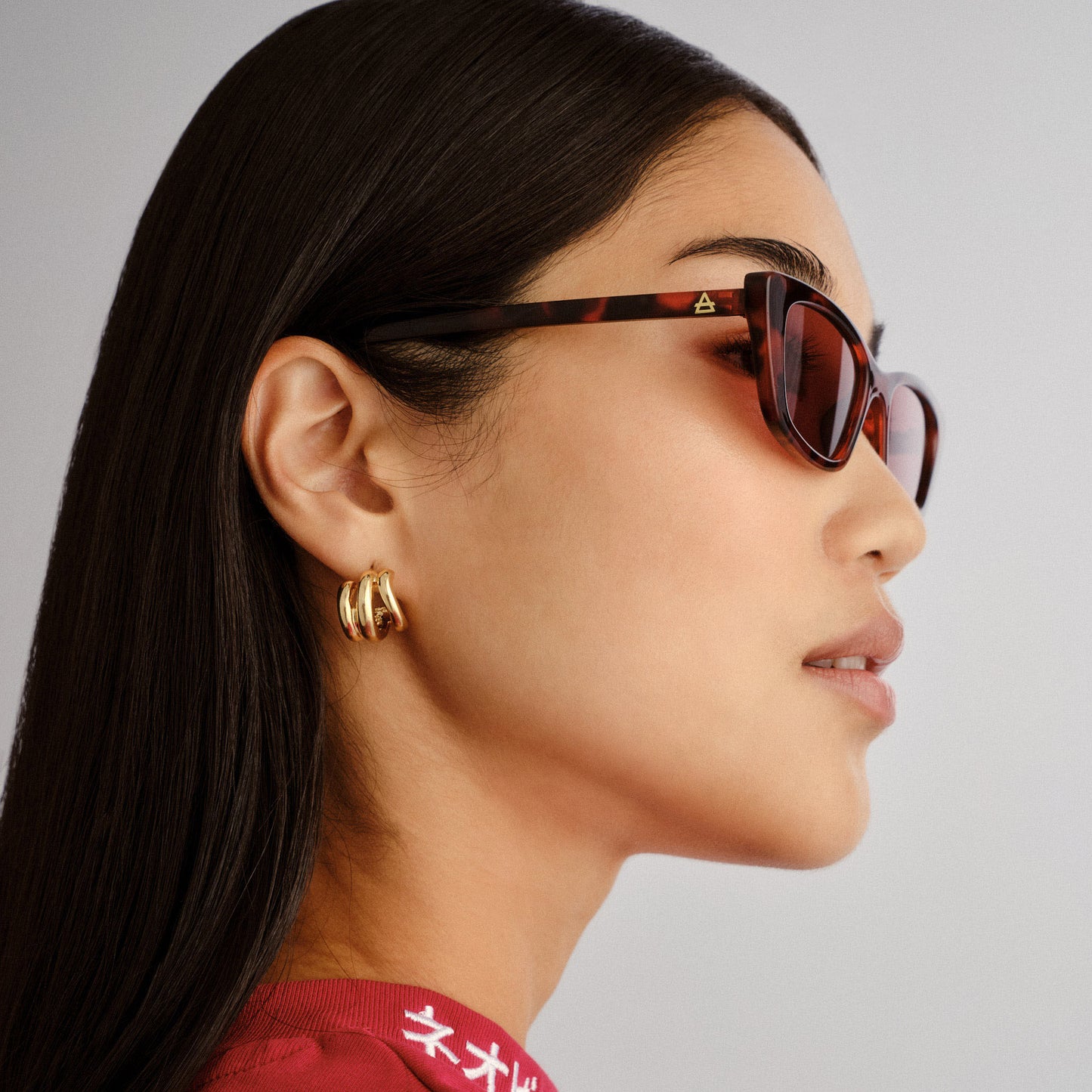 Titania Red Tort Female Cat-Eye Sunglasses | Aire