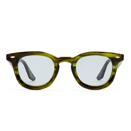 Aperture Ashen Olive Uni-Sex Round Sunglasses | Aire