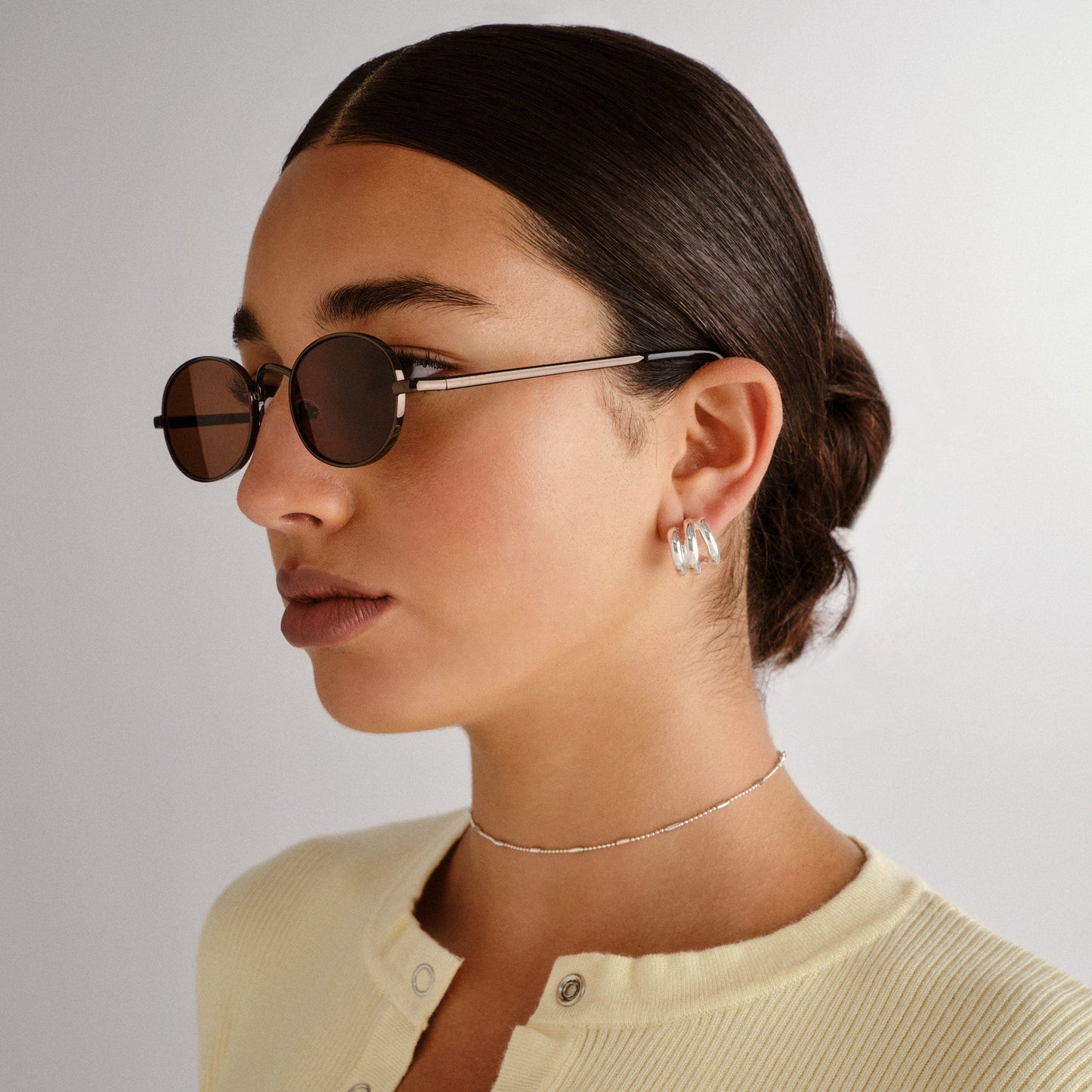 Regulus Chocolate Uni-Sex Oval Sunglasses | Aire