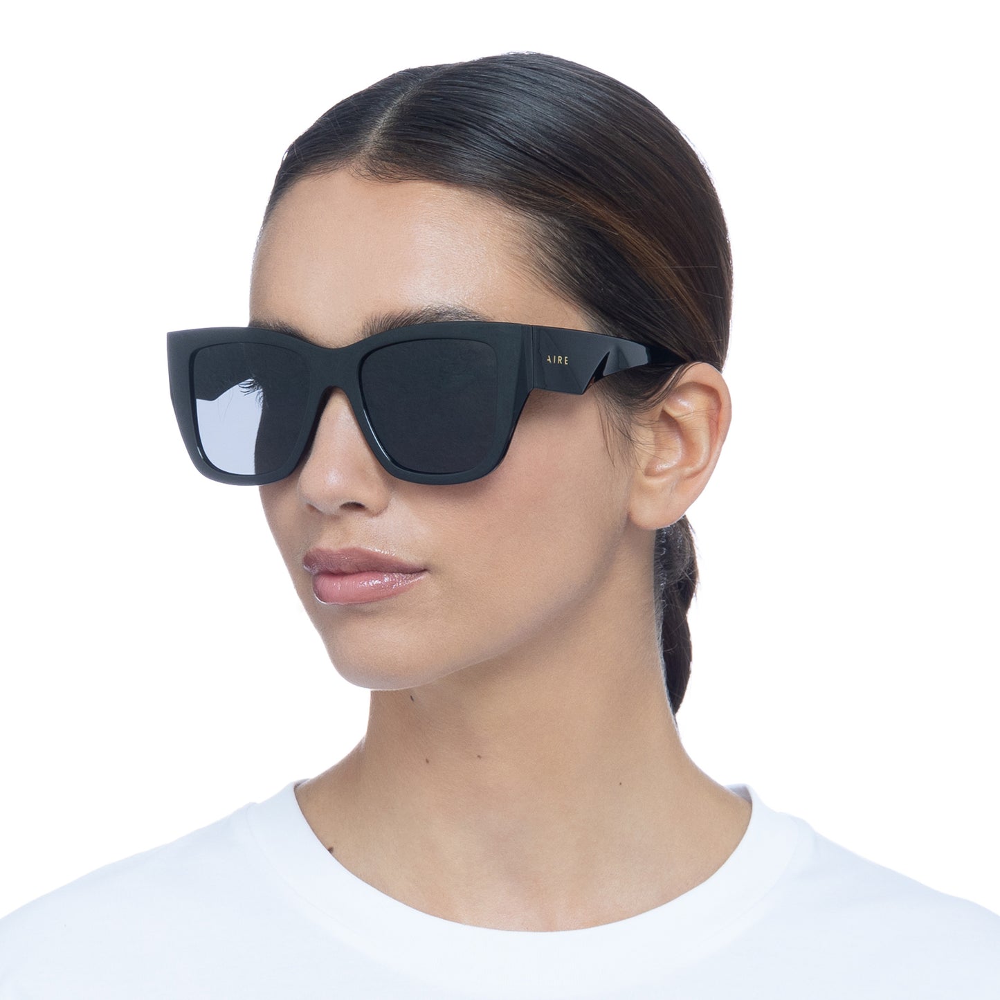 Pallas Black Female Cat-Eye Sunglasses | Aire