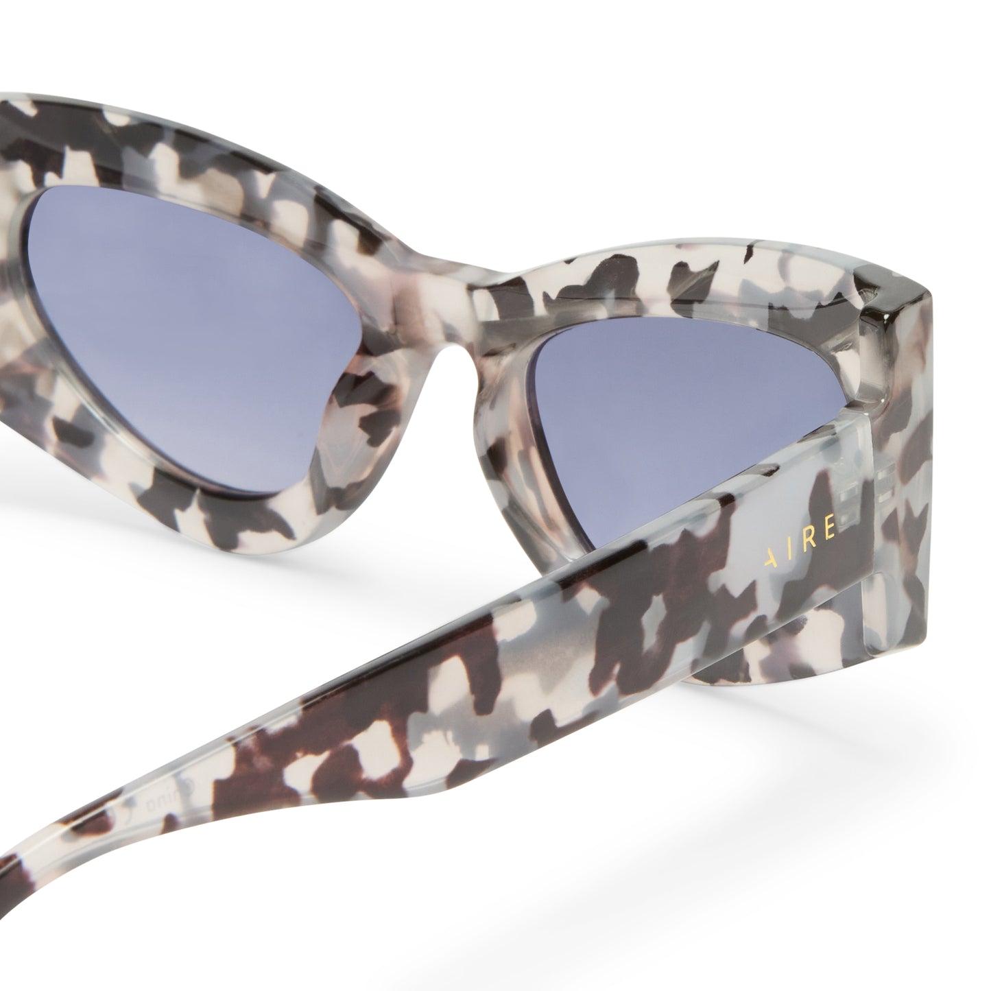 Electra Charcoal Tort Female Cat-Eye Sunglasses | Aire