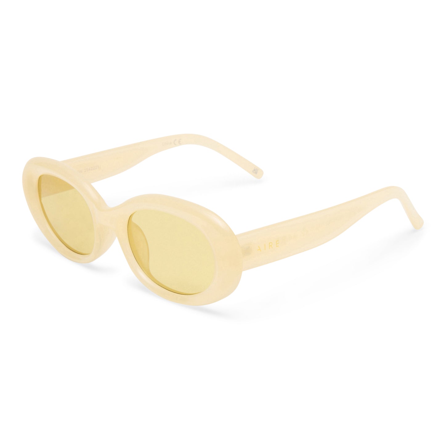 Epsilon Chalk Female Oval Sunglasses | Aire