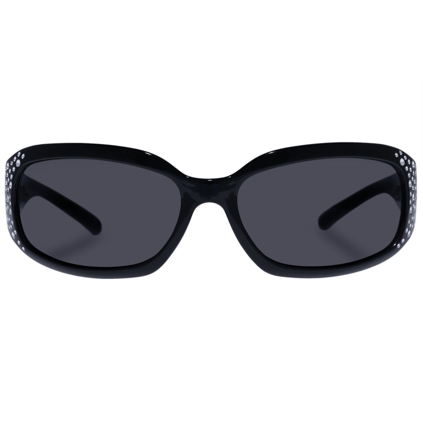 Vesta Black Bedazzle Uni-Sex Wrap Sunglasses | Aire
