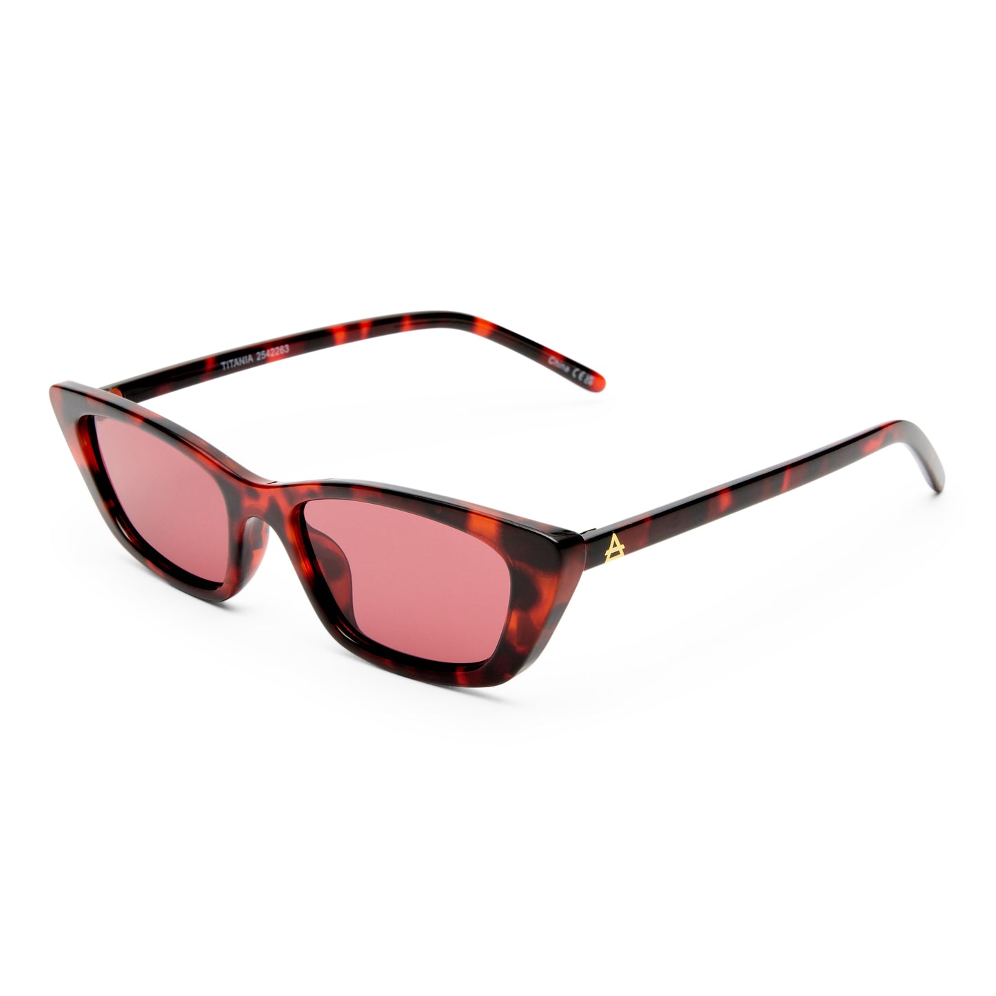Titania Red Tort Female Cat-Eye Sunglasses | Aire