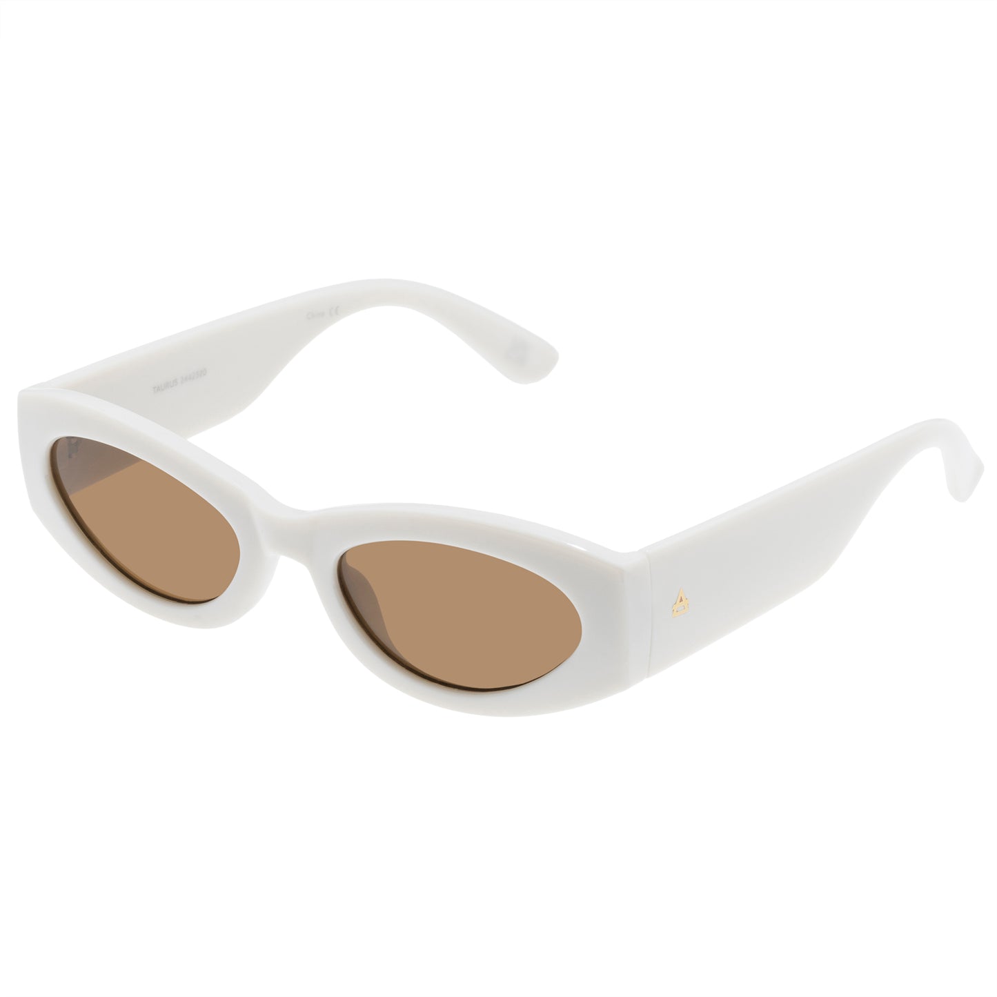 Taurus Ivory Uni-Sex Oval Sunglasses | Aire