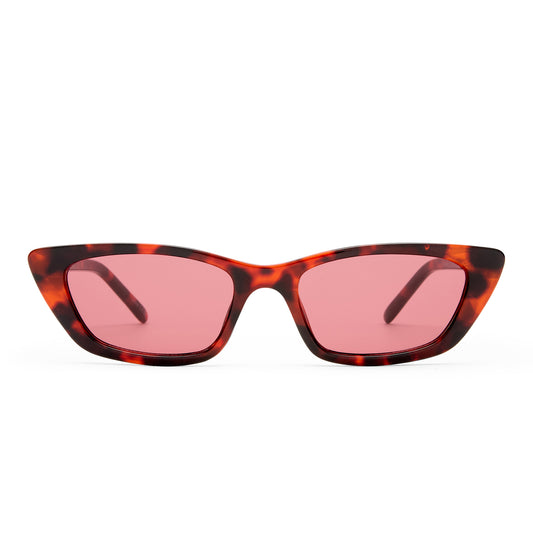 Titania Red Tort Female Cat-Eye Sunglasses | Aire