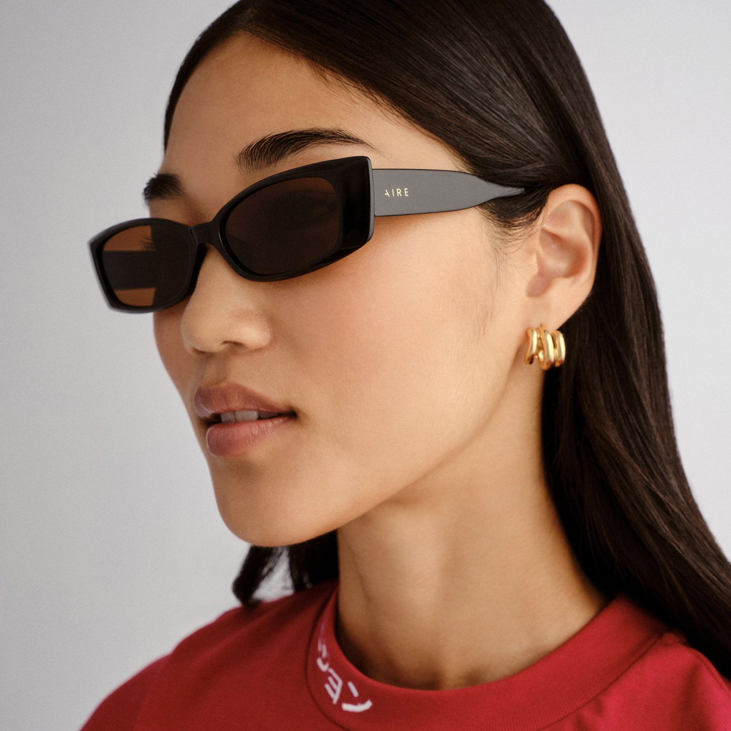 Equinox Black Uni-Sex Cat-Eye Sunglasses | Aire