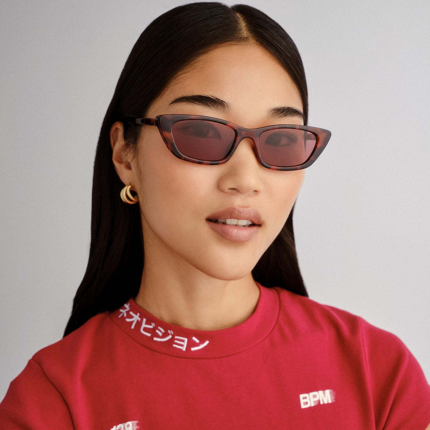 Titania Red Tort Female Cat-Eye Sunglasses | Aire