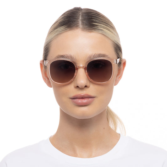 Crux Blush Cookie Tort Female Round Sunglasses | Aire