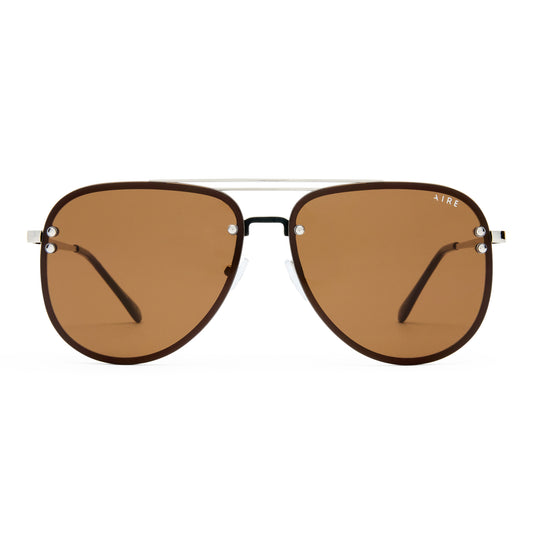 Quartz Silver Uni-Sex Aviator Sunglasses | Aire