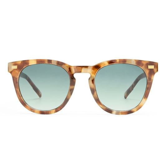 Evolution Dark Tort Female Round Sunglasses | Aire