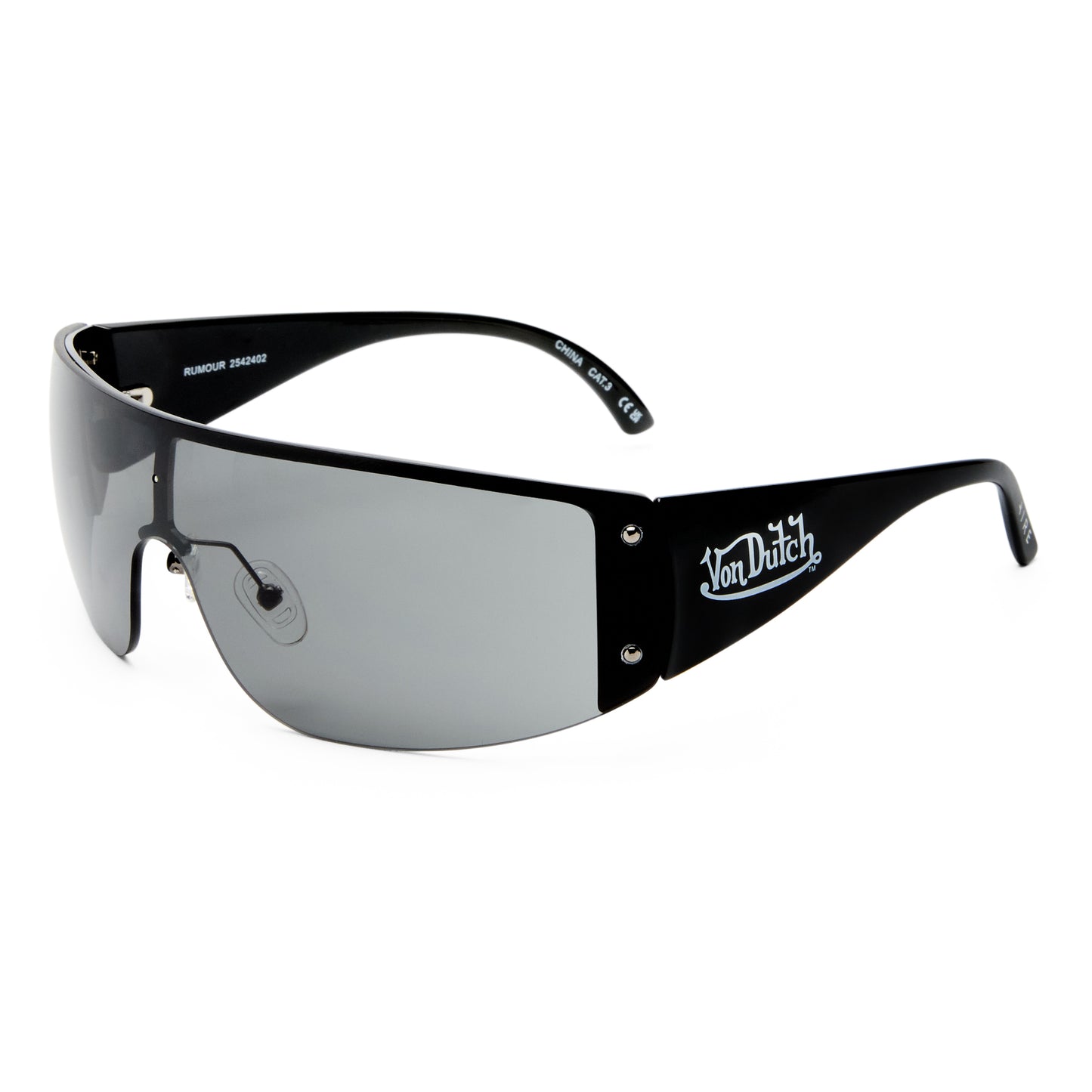 Rumour Gunmetal Black Female Aviator Sunglasses | Aire