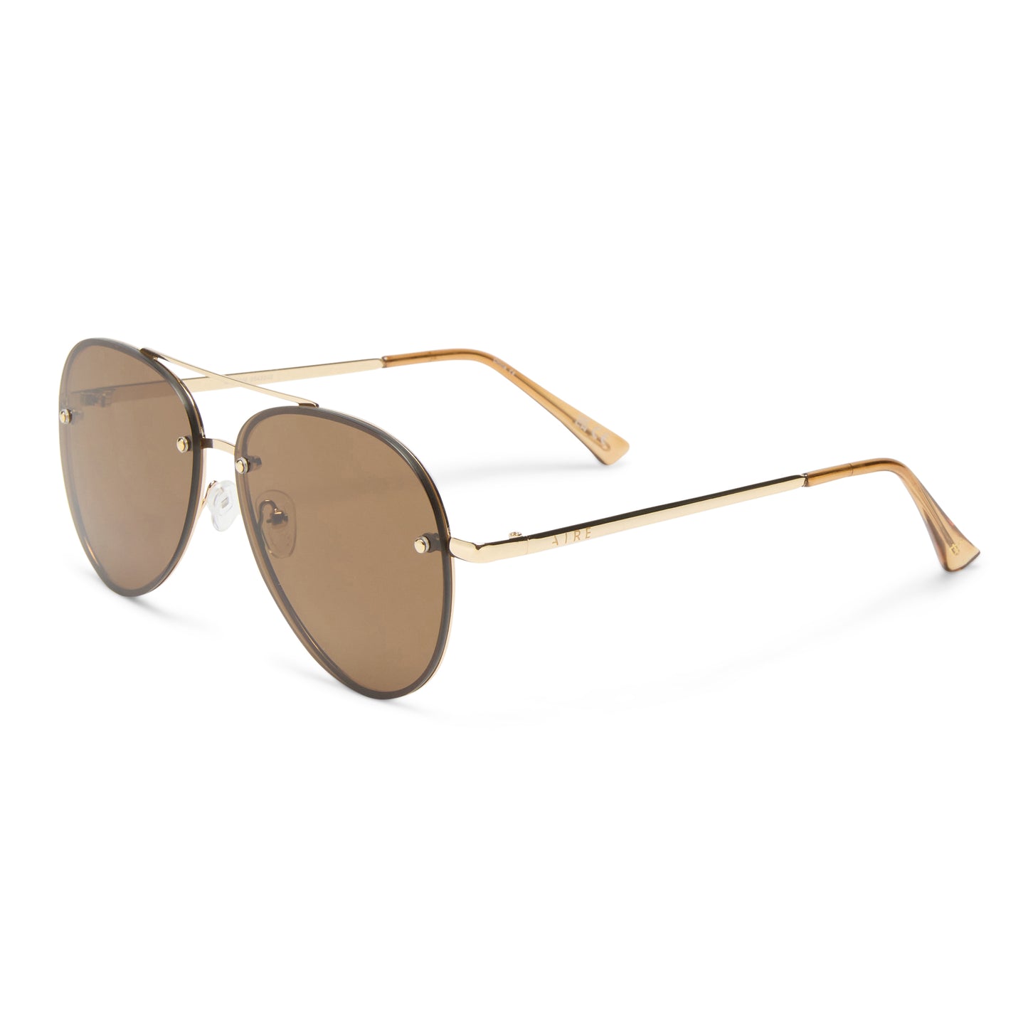 Mirzam Gold Uni-Sex Aviator Sunglasses | Aire