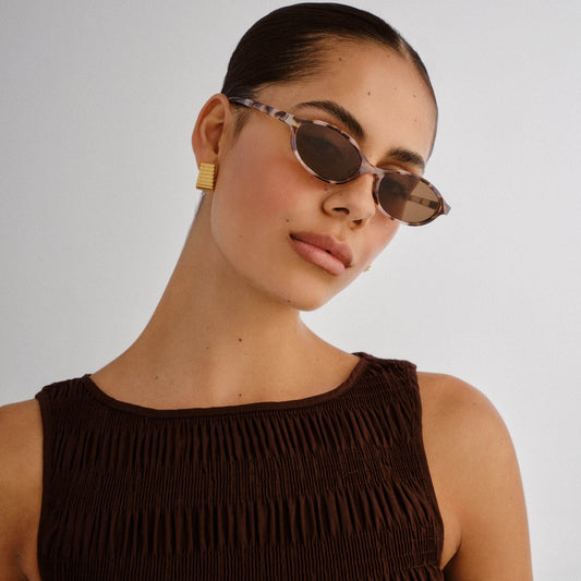Earthshine Cookie Tort Female Oval Sunglasses | Aire