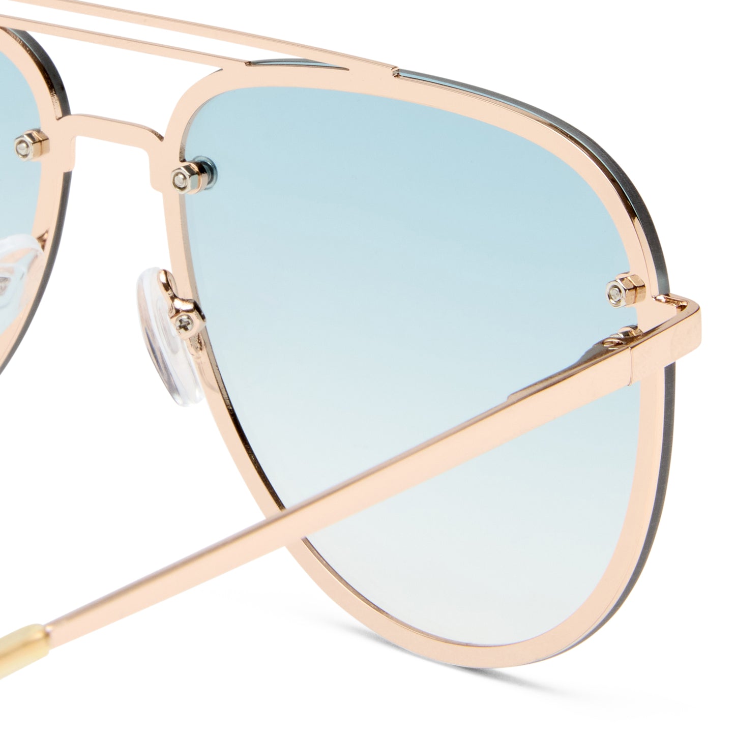 Quartz Gold Female Aviator Sunglasses | Aire