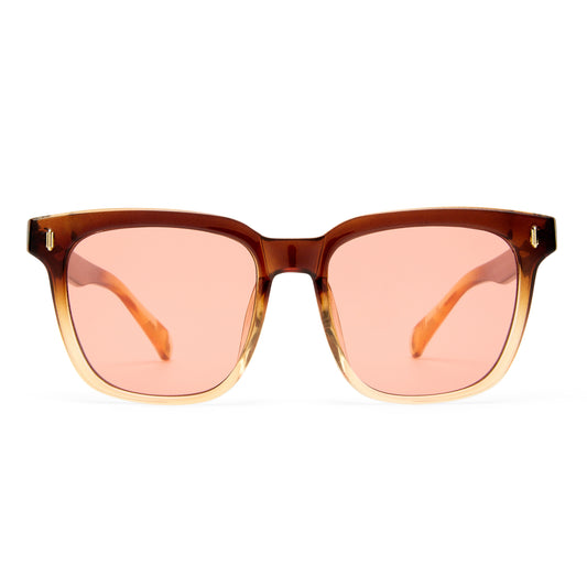 Lunar Brown Grad Uni-Sex Rectangle Sunglasses | Aire