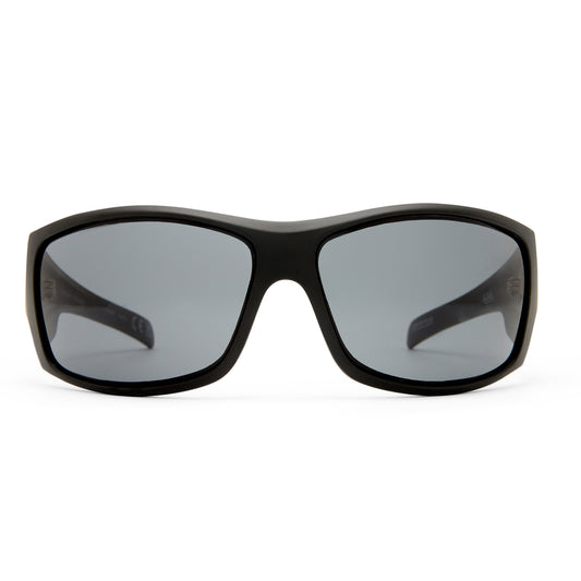Outlawed Matte Black Uni-Sex Wrap Sunglasses | Aire