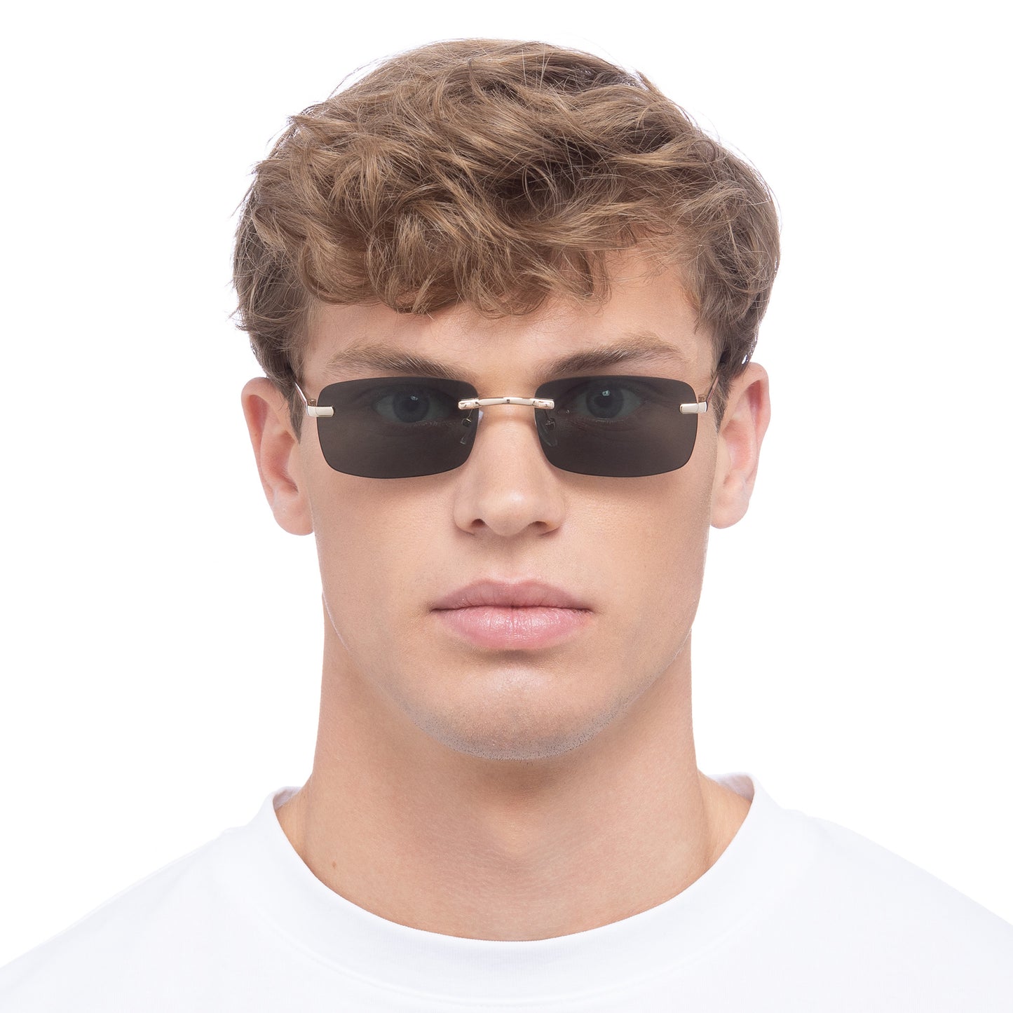 Ursa Gold Uni-Sex Rectangle Sunglasses | Aire