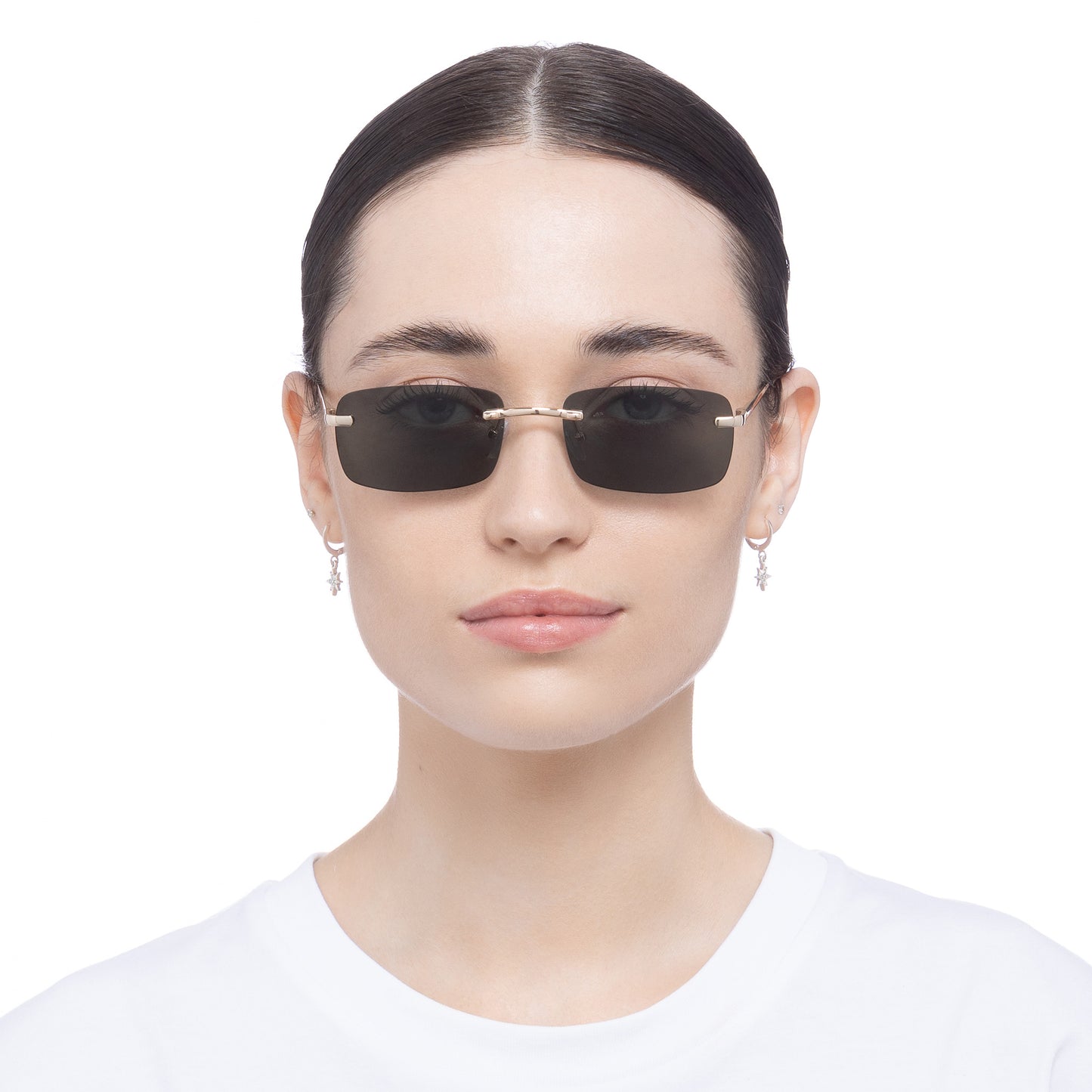 Ursa Gold Uni-Sex Rectangle Sunglasses | Aire