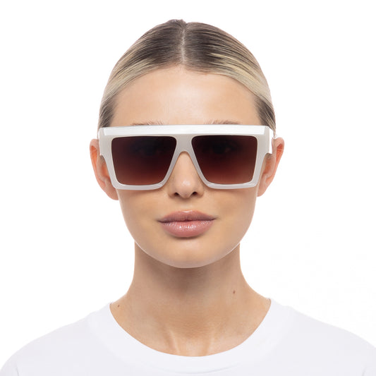 Antares White Female Square Sunglasses | Aire