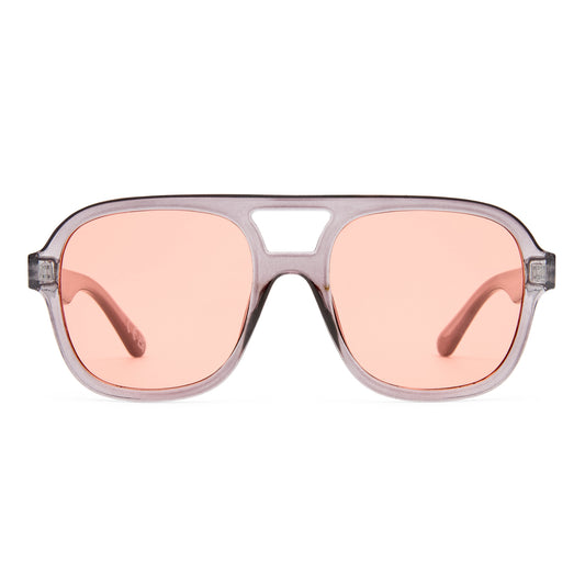 Whirlpool Smokey Grey Female Aviator Sunglasses | Aire