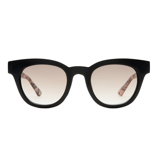 Dorado Black Cookie Tort Female Round Sunglasses | Aire