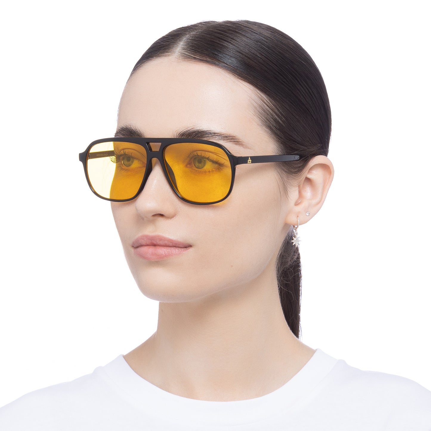 Monoceros Black Uni-Sex Aviator Sunglasses | Aire