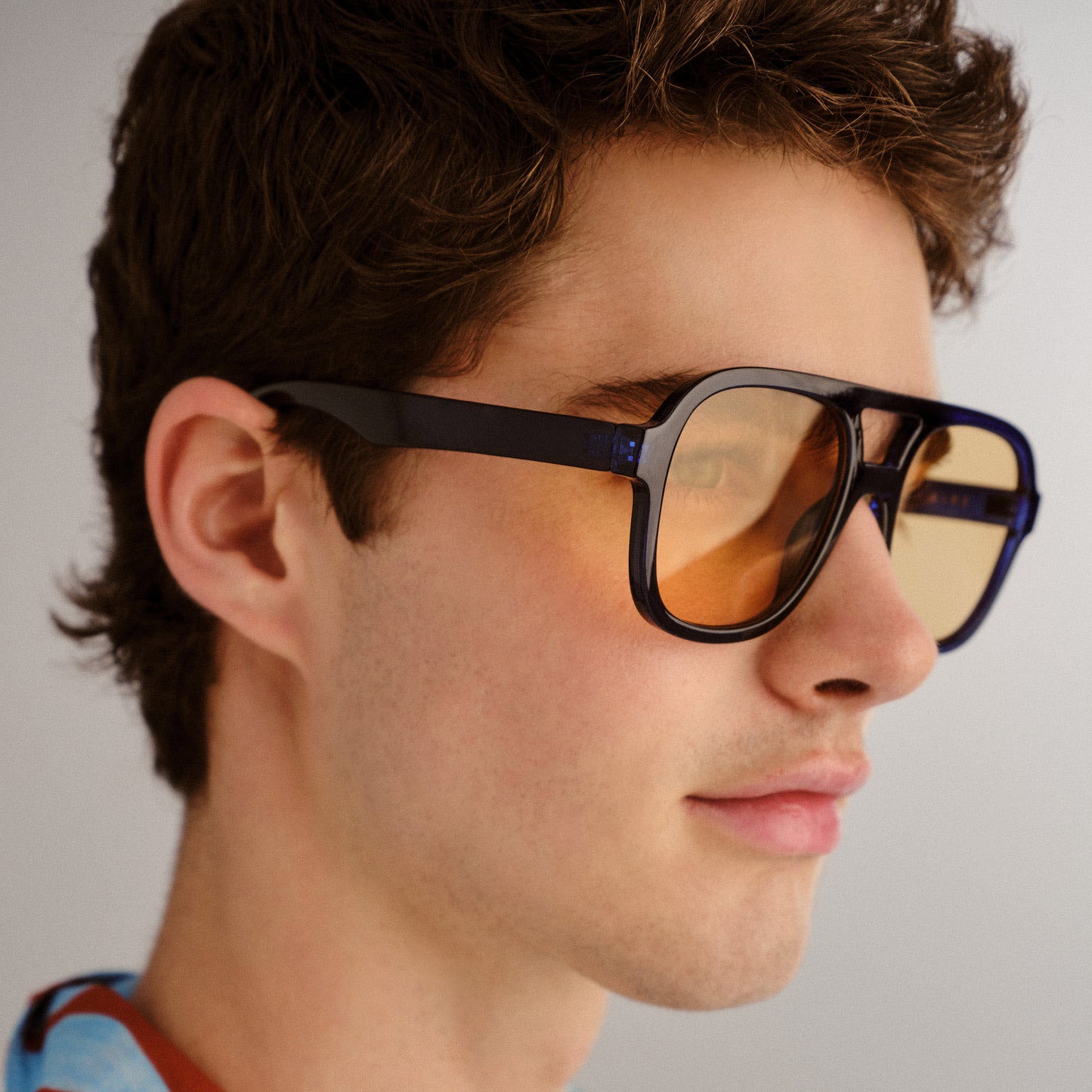 Whirlpool Navy Uni-Sex Aviator Sunglasses | Aire