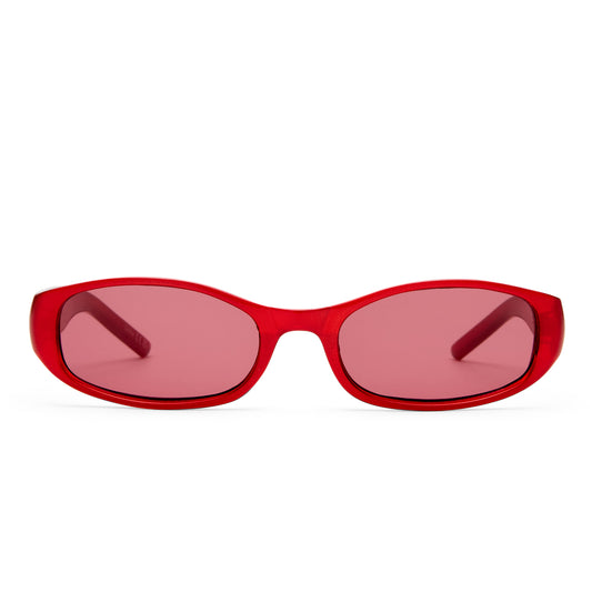 Caellum Pearlised Sangria Uni-Sex Oval Sunglasses | Aire