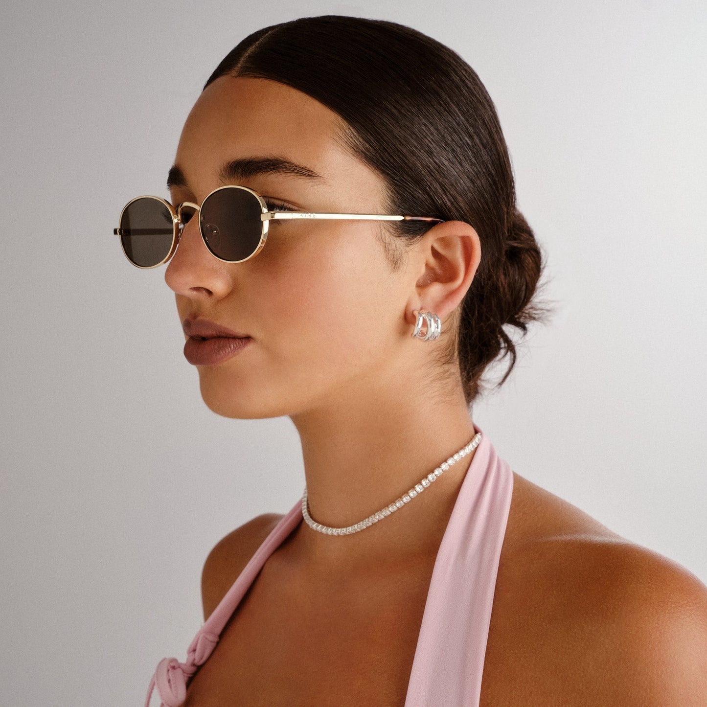 Regulus Gold Uni-Sex Oval Sunglasses | Aire