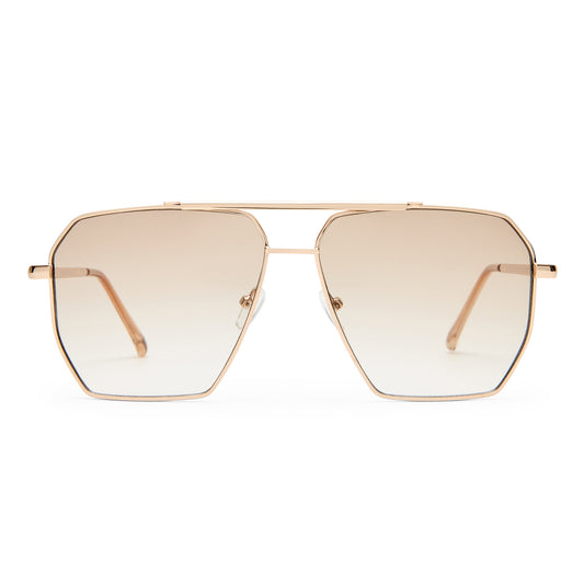 Asteroid Gold Female Aviator Sunglasses | Aire