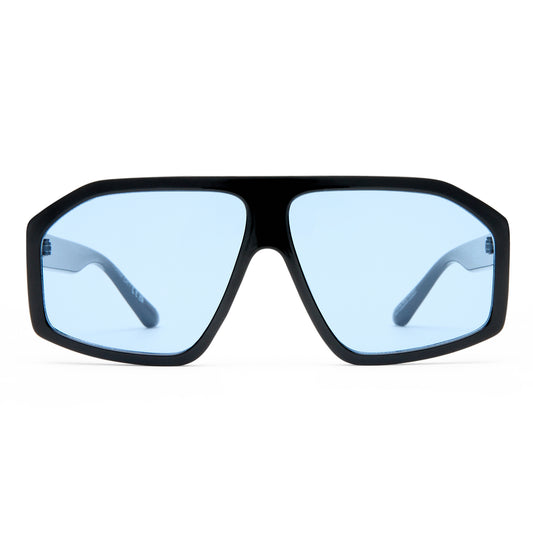 Disgraced Black Uni-Sex Aviator Sunglasses | Aire
