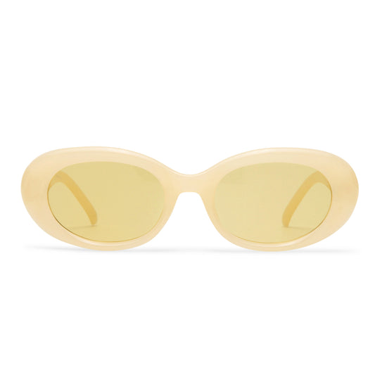 Epsilon Chalk Female Oval Sunglasses | Aire
