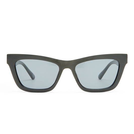 Amplitude Black Female Cat-Eye Sunglasses | Aire