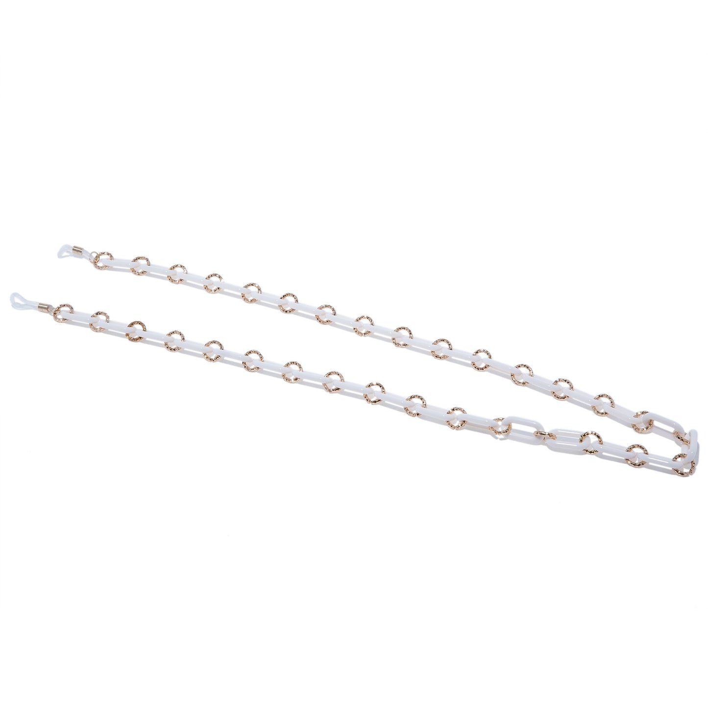 Oval combo chain - Ivory gold