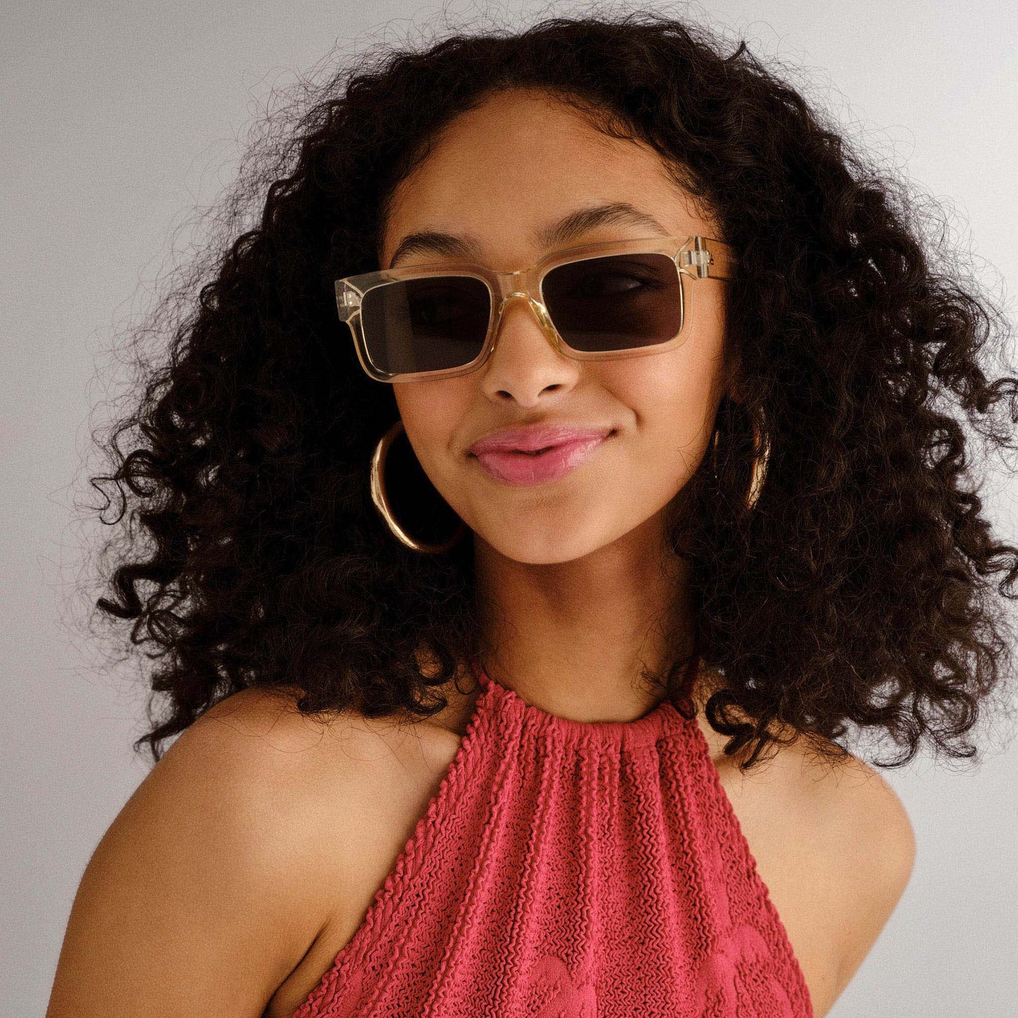 Castor Sand Uni-Sex Rectangle Sunglasses | Aire