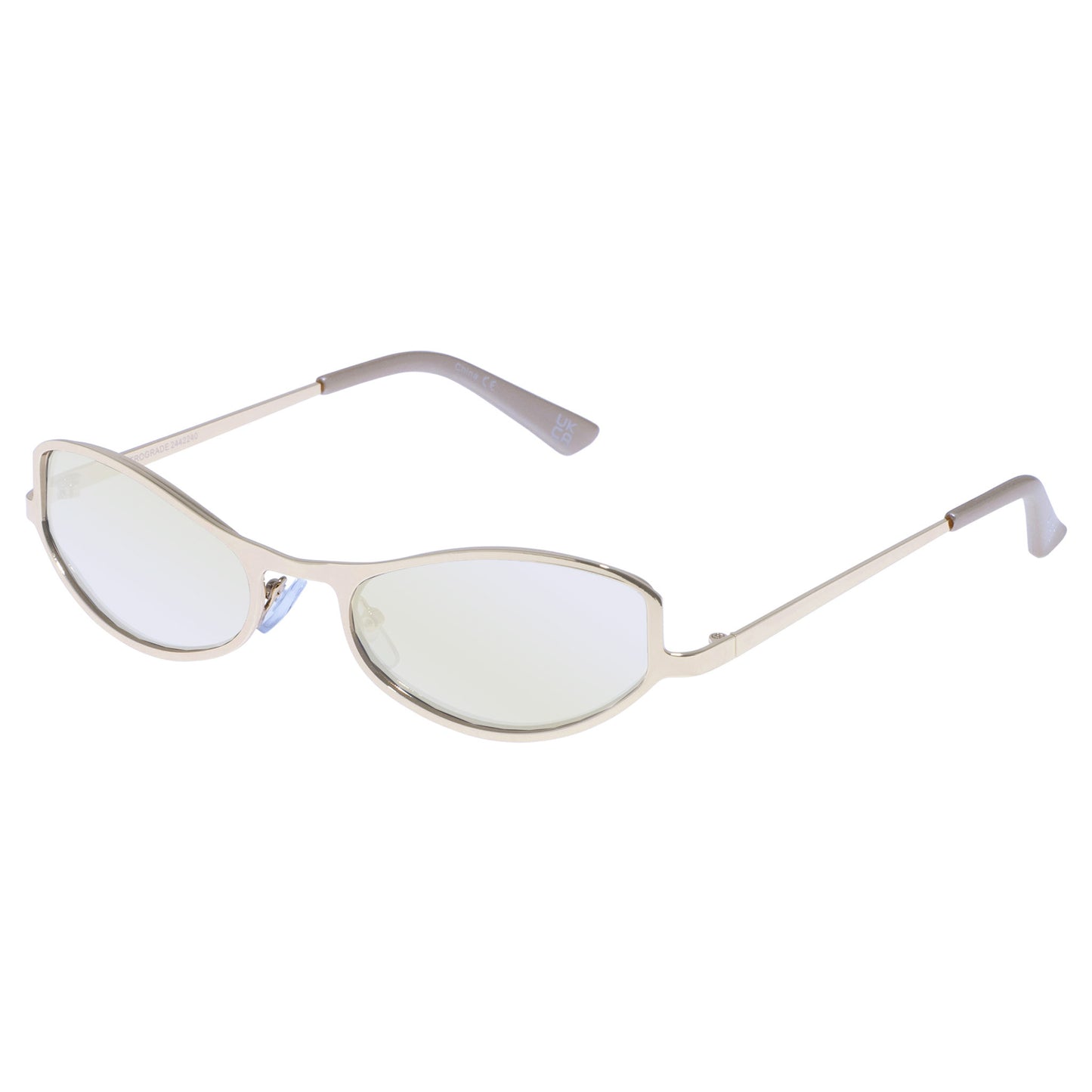 Retrograde Gold Uni-Sex Oval Sunglasses | Aire
