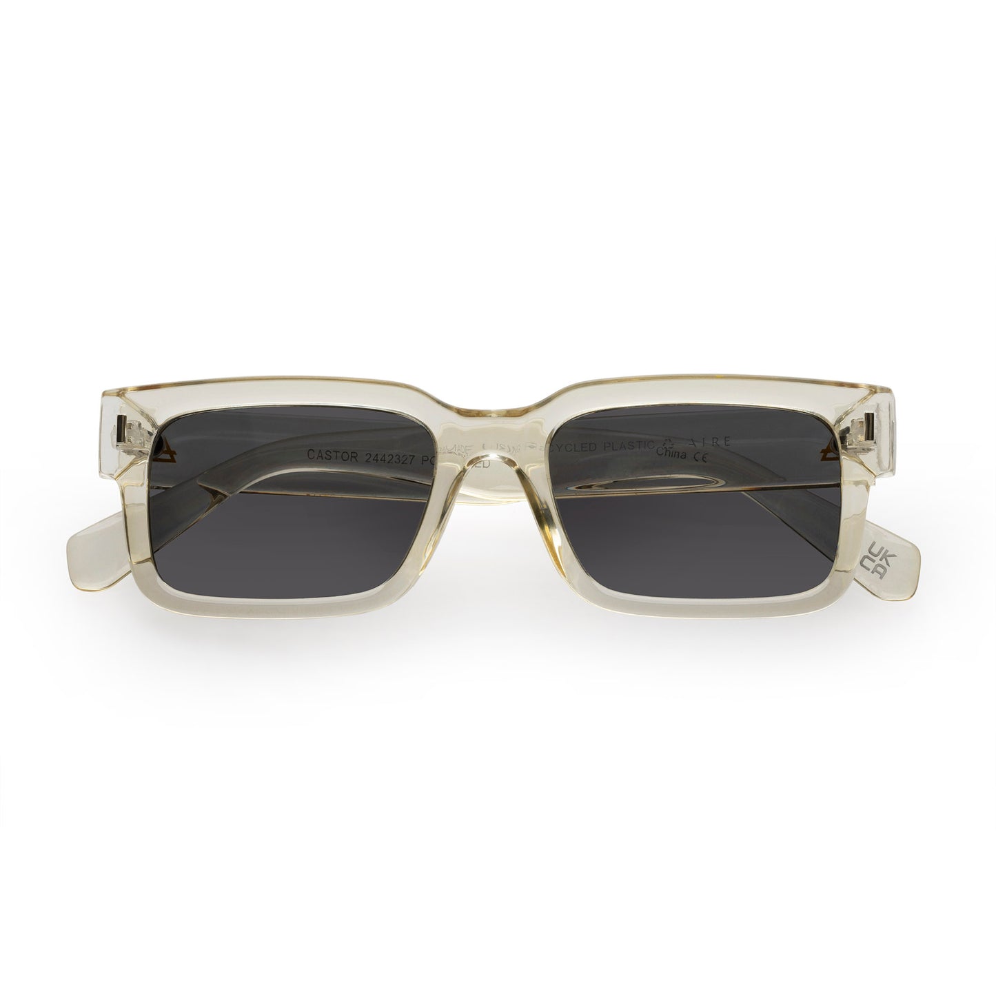 Castor Sand Uni-Sex Rectangle Sunglasses | Aire
