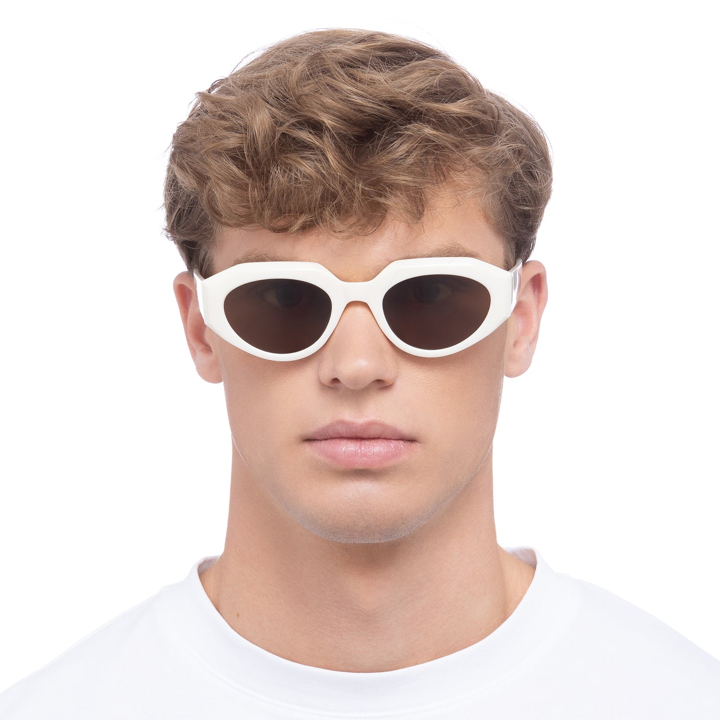 Aphelion Ivory Female Oval Sunglasses | Aire