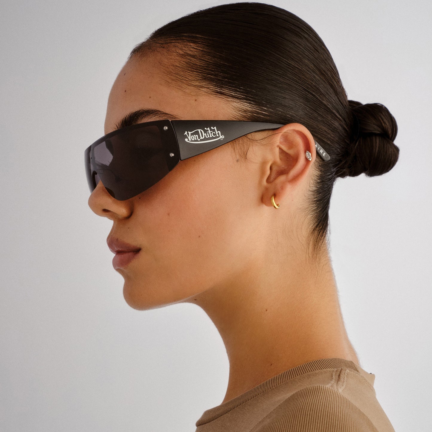 Rumour Gunmetal Black Female Aviator Sunglasses | Aire