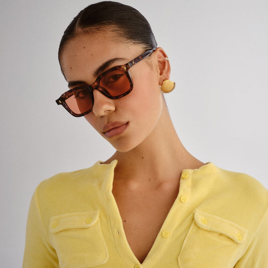 Zodiac Rich Syrup Tort Uni-Sex Square Sunglasses | Aire