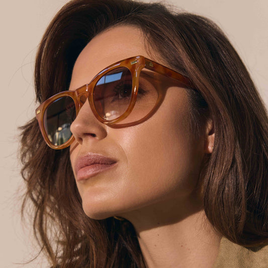 Evolution Vintage Tort Female Round Sunglasses | Aire