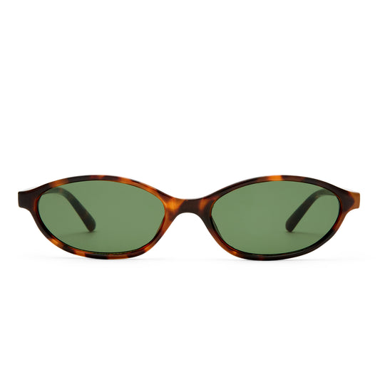 Earthshine Dark Tort Female Oval Sunglasses | Aire