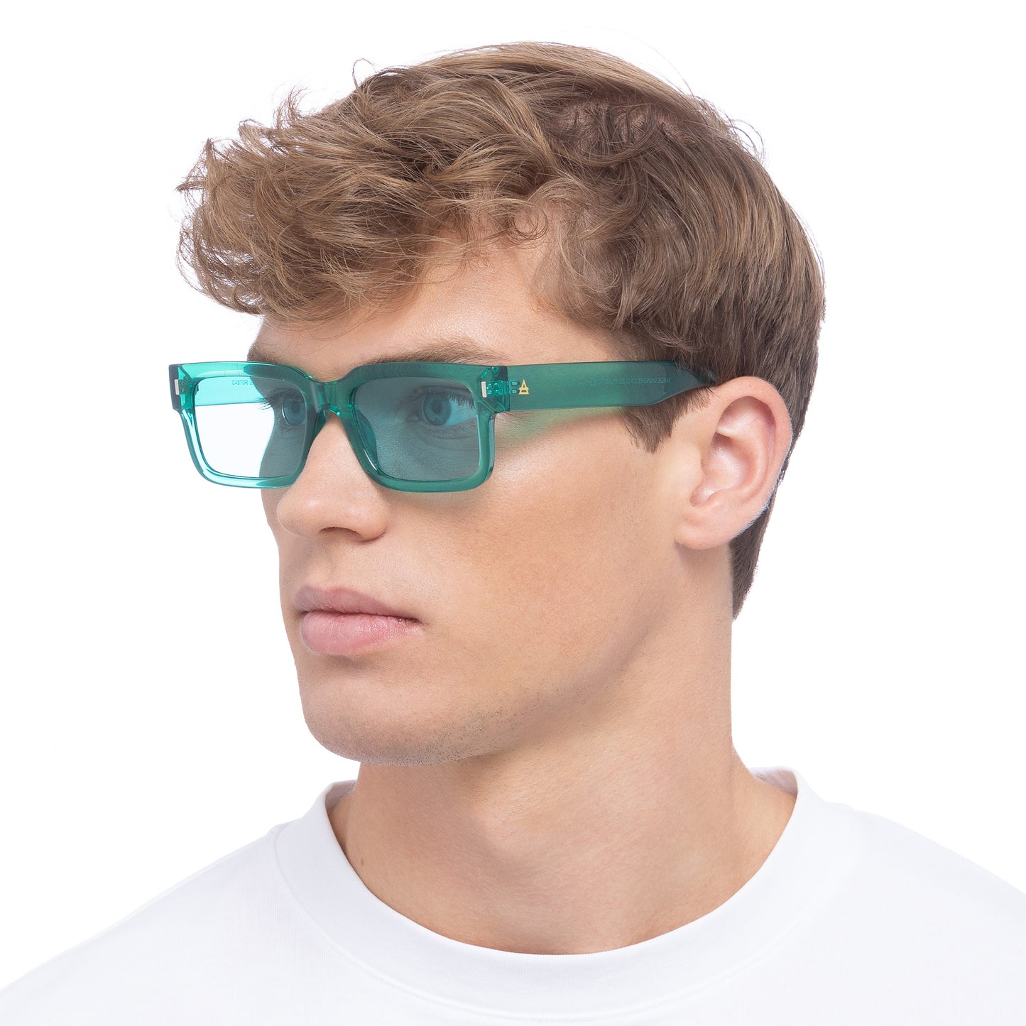 Castor Pine Uni-Sex Rectangle Sunglasses | Aire