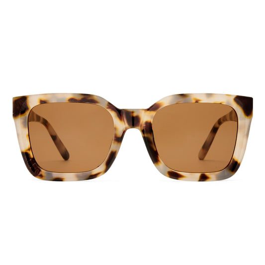Abstraction Cookie Tort Female Square Sunglasses | Aire