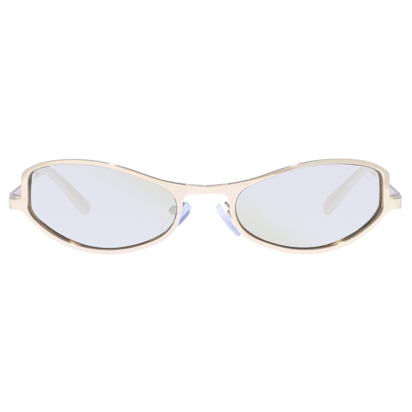 Retrograde Gold Uni-Sex Oval Sunglasses | Aire