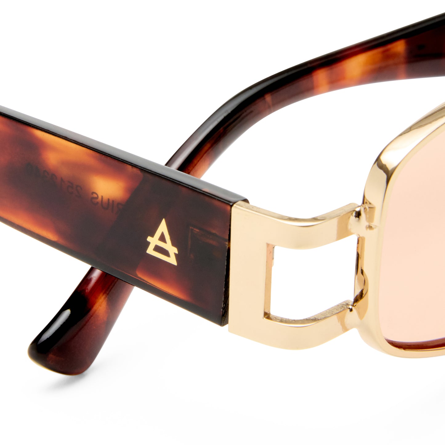 Sirius Gold Rich Amber Tort Female Rectangle Sunglasses | Aire
